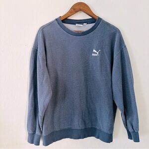 PUMA Men's Dark‎ Blue Crewneck Sweater Large